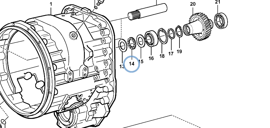 184336 - ROLLER AND CAGE ASSEMBLY